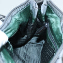 PRADA Hand Bag Nylon 2way Silver Gray Auth 89250-20