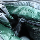 PRADA Hand Bag Nylon 2way Silver Gray Auth 89250-21