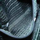 PRADA Hand Bag Nylon 2way Silver Gray Auth 89250-22