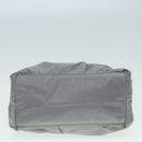 PRADA Hand Bag Nylon 2way Silver Gray Auth 89250-5