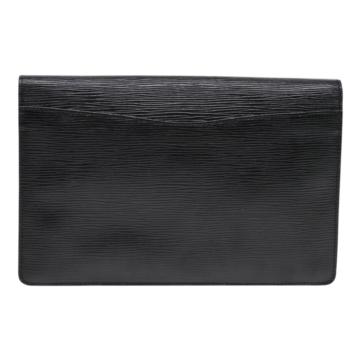 LOUIS VUITTON Epi Montaigne 27 Clutch Bag Black M52652 LV Auth 89262