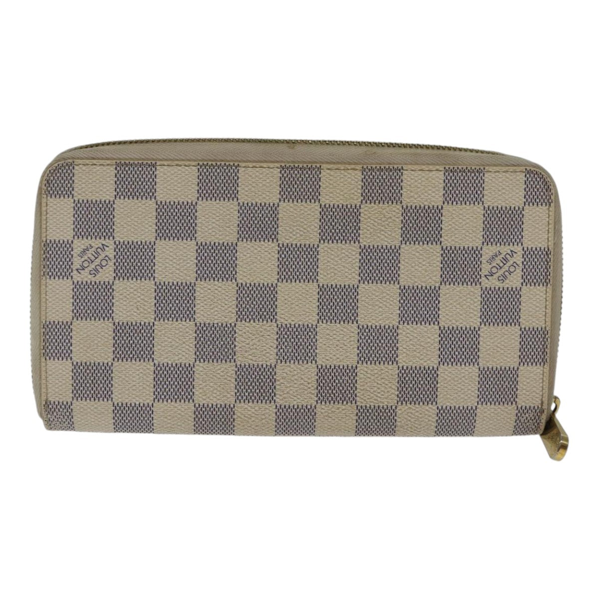 LOUIS VUITTON Damier Azur Zippy Wallet Long Wallet N60019 LV Auth 89303 - 0