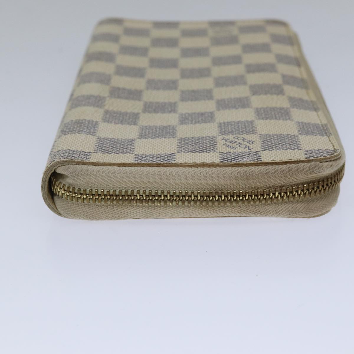 LOUIS VUITTON Damier Azur Zippy Wallet Long Wallet N60019 LV Auth 89303