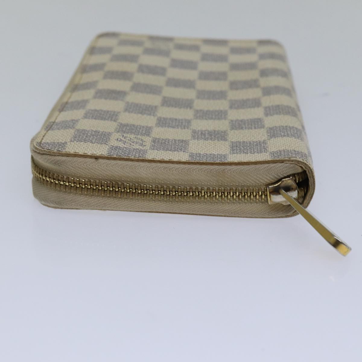 LOUIS VUITTON Damier Azur Zippy Wallet Long Wallet N60019 LV Auth 89303