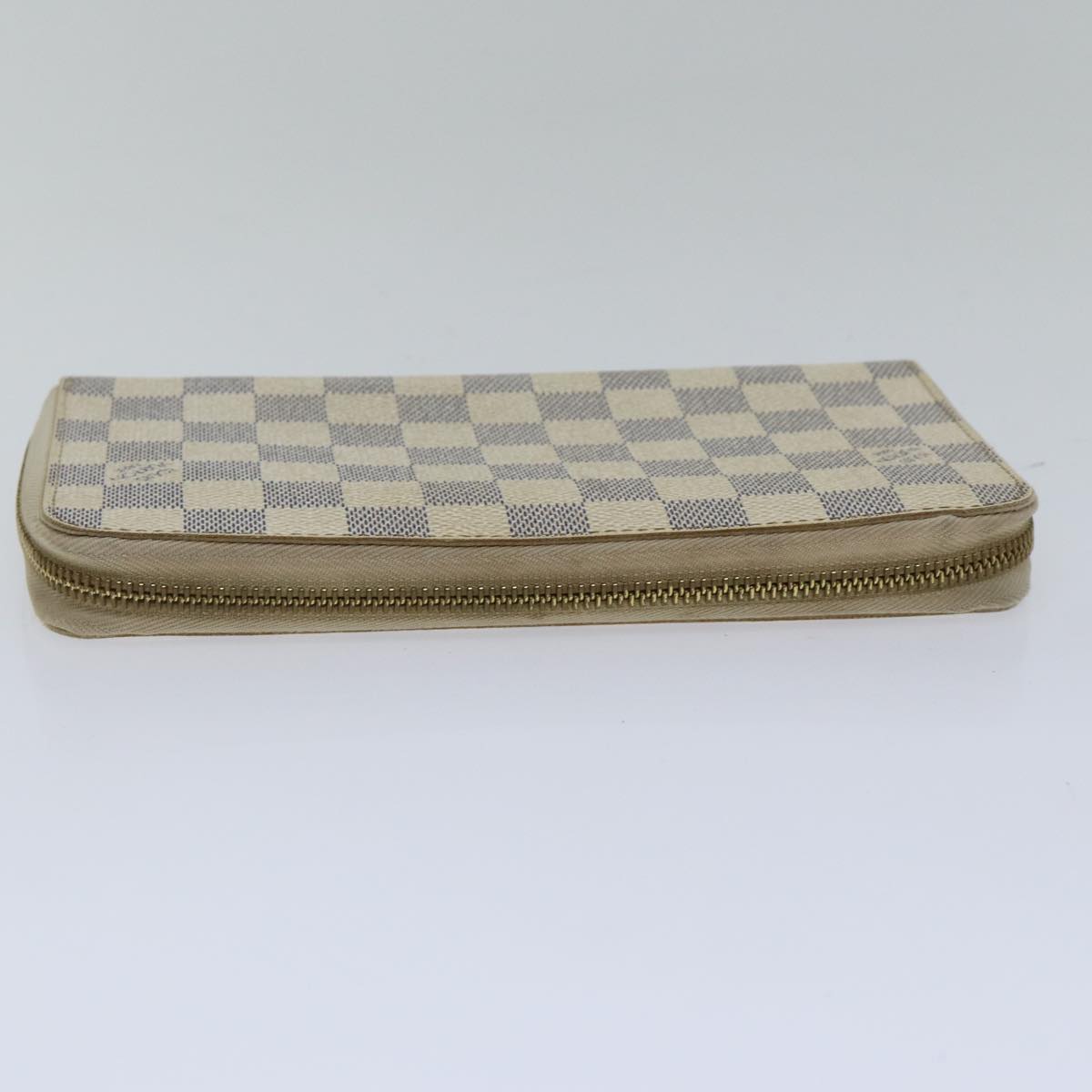 LOUIS VUITTON Damier Azur Zippy Wallet Long Wallet N60019 LV Auth 89303