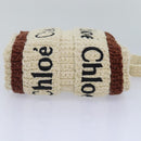 Chloe Hand Bag cotton 2way Beige Auth 89304M-5