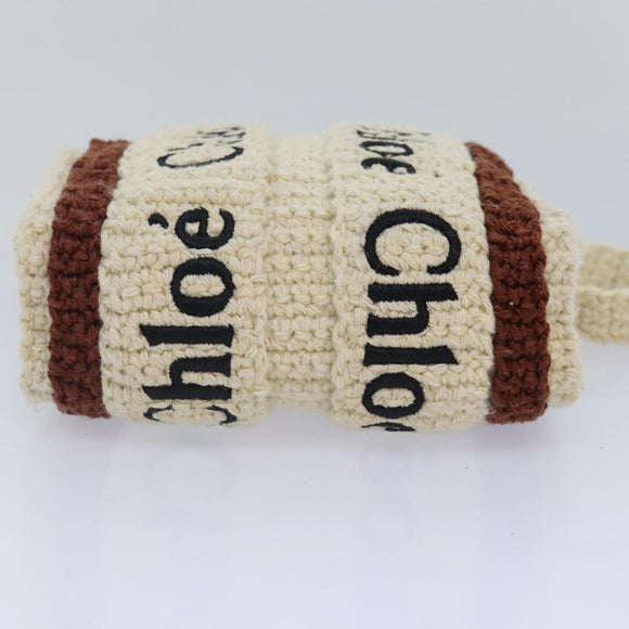 Chloe Hand Bag cotton 2way Beige Auth 89304M