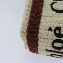 Chloe Hand Bag cotton 2way Beige Auth 89304M-17