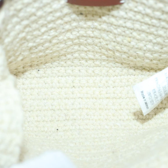 Chloe Hand Bag cotton 2way Beige Auth 89304A