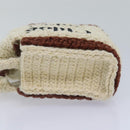 Chloe Hand Bag cotton 2way Beige Auth 89304A-3