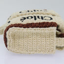 Chloe Hand Bag cotton 2way Beige Auth 89304M-4
