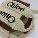 Chloe Hand Bag cotton 2way Beige Auth 89304M-6