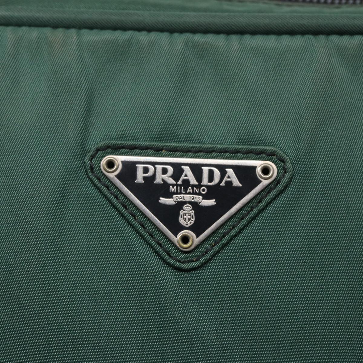 PRADA Hand Bag Nylon Khaki Auth 89319