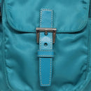 PRADA Shoulder Bag Nylon Turquoise Blue Auth 89320V-19