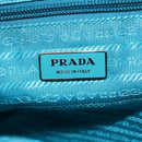 PRADA Shoulder Bag Nylon Turquoise Blue Auth 89320V-20