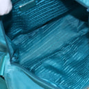 PRADA Shoulder Bag Nylon Turquoise Blue Auth 89320V-11