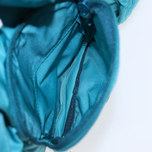 PRADA Shoulder Bag Nylon Turquoise Blue Auth 89320V