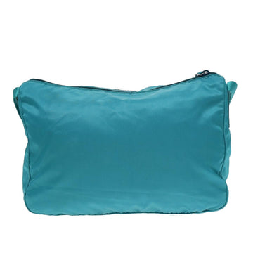 PRADA Shoulder Bag Nylon Turquoise Blue Auth 89320V - 0
