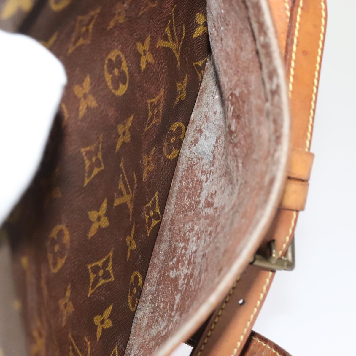 LOUIS VUITTON Monogram Jeune Fille GM Shoulder Bag M51225 LV Auth 89352