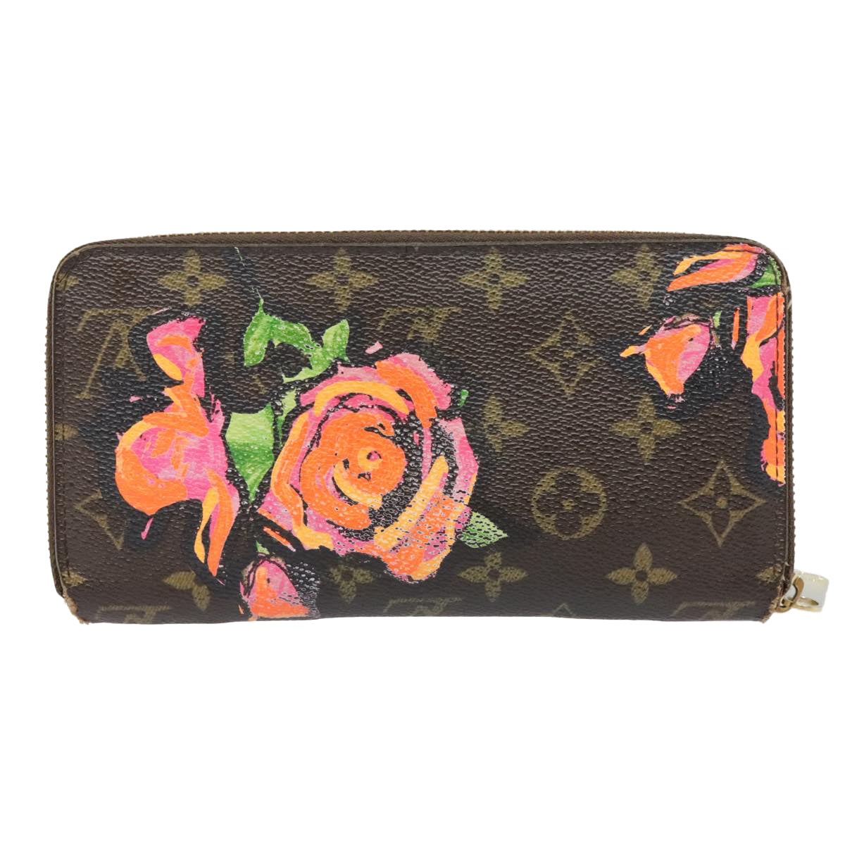 LOUIS VUITTON Monogram Rose Zippy Wallet Long Wallet M93579 LV Auth 89356 - 0