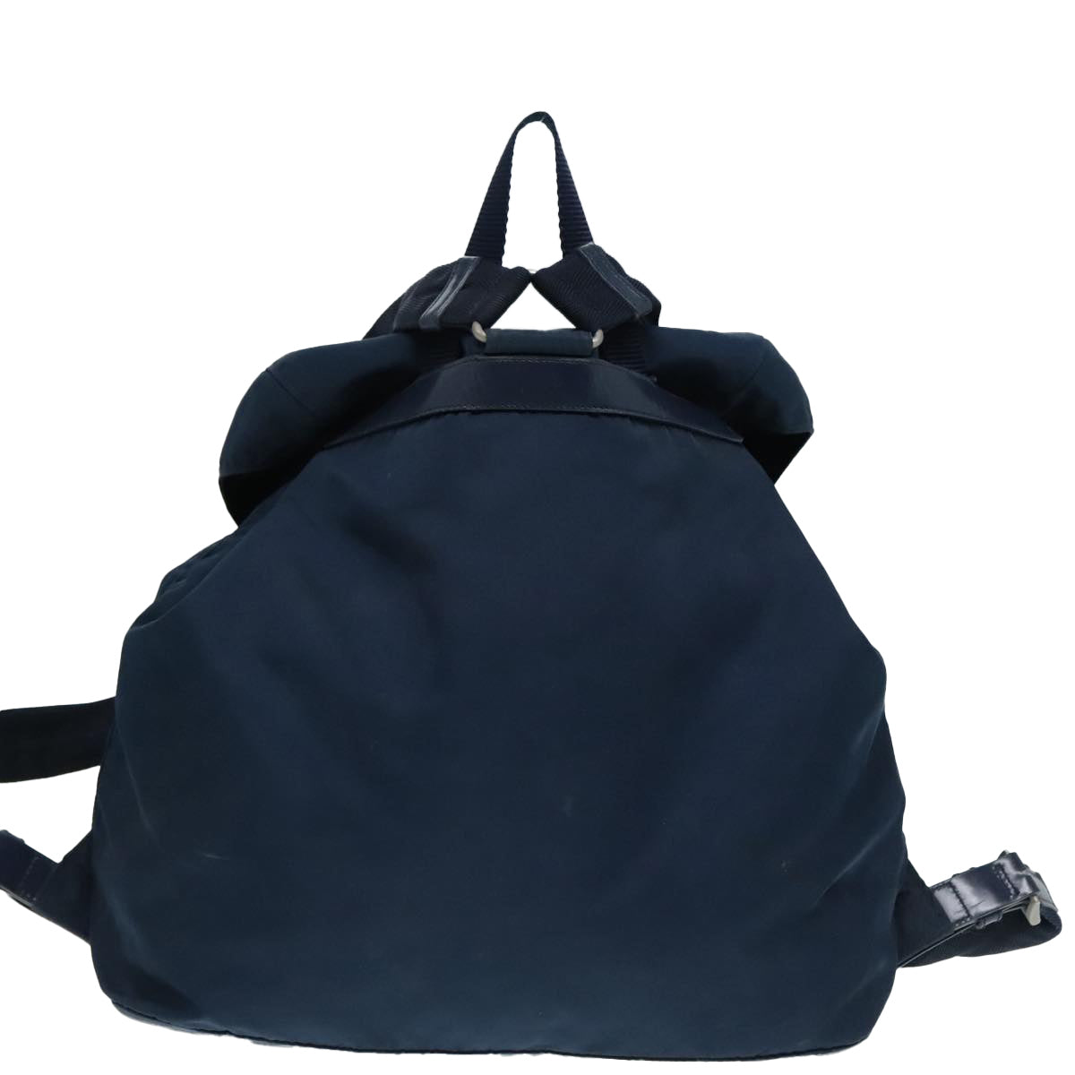 PRADA Backpack Nylon Navy Silver Auth 89367 - 0