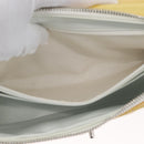 CHANEL Matelasse Backpack Patent leather Yellow Silver CC Auth 89374-27