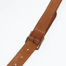 LOUIS VUITTON Adjustable Shoulder Strap Leather 36.6""-44.1"" Beige Auth 89383-10