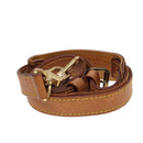 LOUIS VUITTON Adjustable Shoulder Strap Leather 36.6""-44.1"" Beige Auth 89383-3