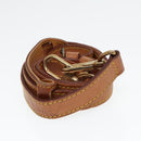 LOUIS VUITTON Adjustable Shoulder Strap Leather 36.6""-44.1"" Beige Auth 89383-4
