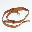 LOUIS VUITTON Adjustable Shoulder Strap Leather 36.6""-44.1"" Beige Auth 89383-6