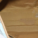 Salvatore Ferragamo Shoulder Bag Canvas Light Blue Gold Auth 89387-11