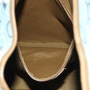 Salvatore Ferragamo Shoulder Bag Canvas Light Blue Gold Auth 89387-19