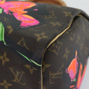 LOUIS VUITTON Monogram Rose Speedy 30 Hand Bag Orange Pink M48610 Auth 89406SAV-15
