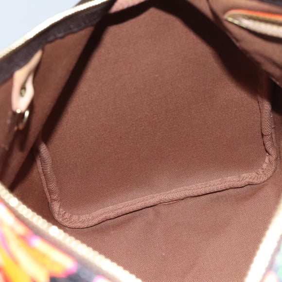 LOUIS VUITTON Monogram Rose Speedy 30 Hand Bag Orange Pink M48610 Auth 89406SAV