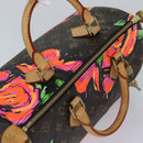LOUIS VUITTON Monogram Rose Speedy 30 Hand Bag Orange Pink M48610 Auth 89406SAV-6