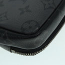 LOUIS VUITTON Monogram Eclipse Double Phone Pouch Gray M69534 LV Auth 89410-15