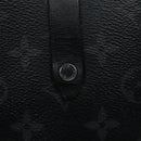 LOUIS VUITTON Monogram Eclipse Double Phone Pouch Gray M69534 LV Auth 89410-19