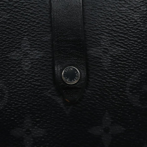 LOUIS VUITTON Monogram Eclipse Double Phone Pouch Gray M69534 LV Auth 89410