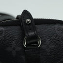 LOUIS VUITTON Monogram Eclipse Double Phone Pouch Gray M69534 LV Auth 89410-20