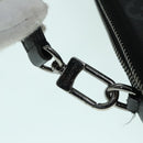 LOUIS VUITTON Monogram Eclipse Double Phone Pouch Gray M69534 LV Auth 89410-9