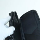 LOUIS VUITTON Monogram Eclipse Double Phone Pouch Gray M69534 LV Auth 89410-24