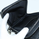 LOUIS VUITTON Monogram Eclipse Double Phone Pouch Gray M69534 LV Auth 89410-26