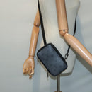 LOUIS VUITTON Monogram Eclipse Double Phone Pouch Gray M69534 LV Auth 89410-32