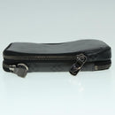 LOUIS VUITTON Monogram Eclipse Double Phone Pouch Gray M69534 LV Auth 89410-4