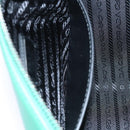 PRADA Triangle Shoulder Bag Leather Green Silver Auth 89412SM-20