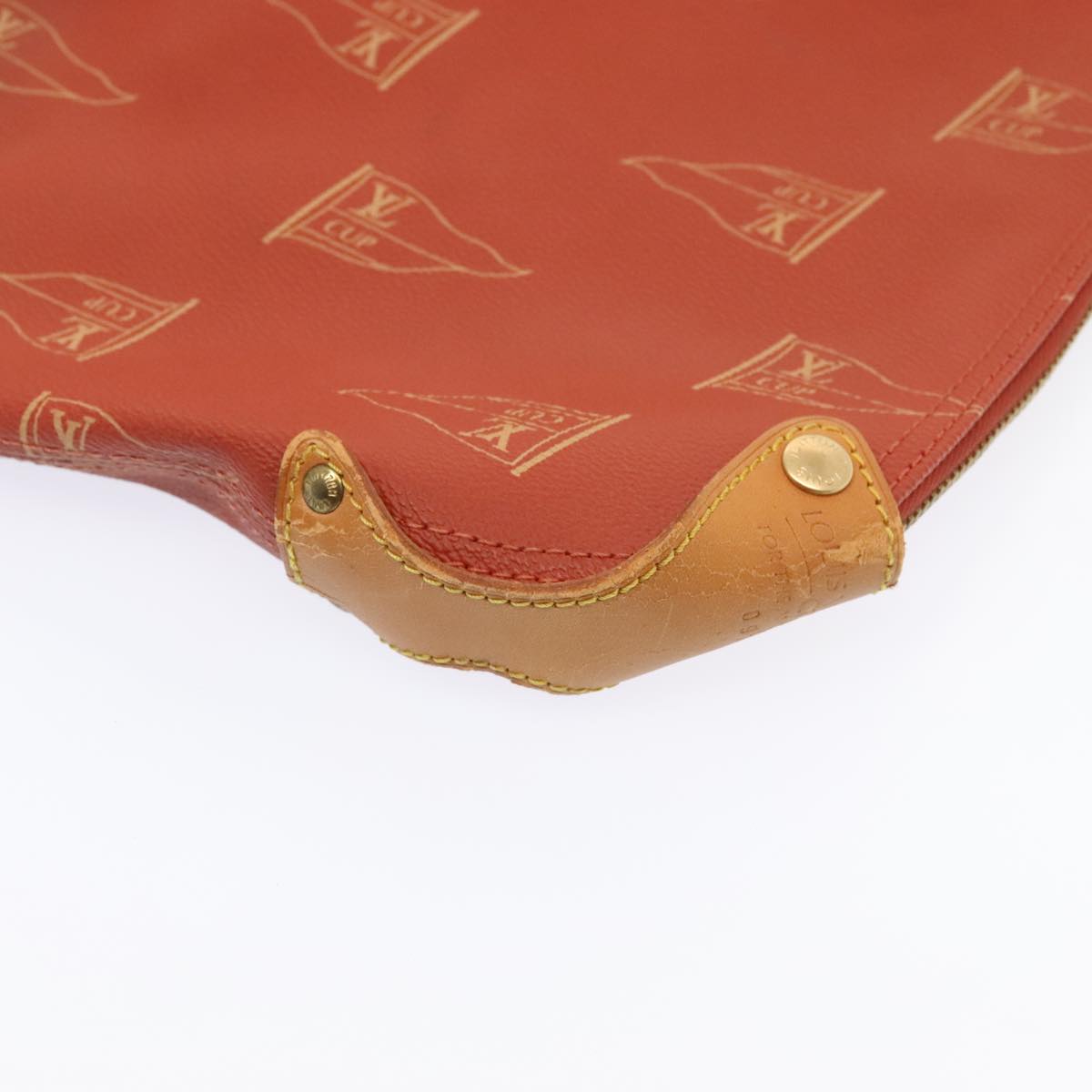 LOUIS VUITTON LV CUP Garment Cover Red LV Auth 89476