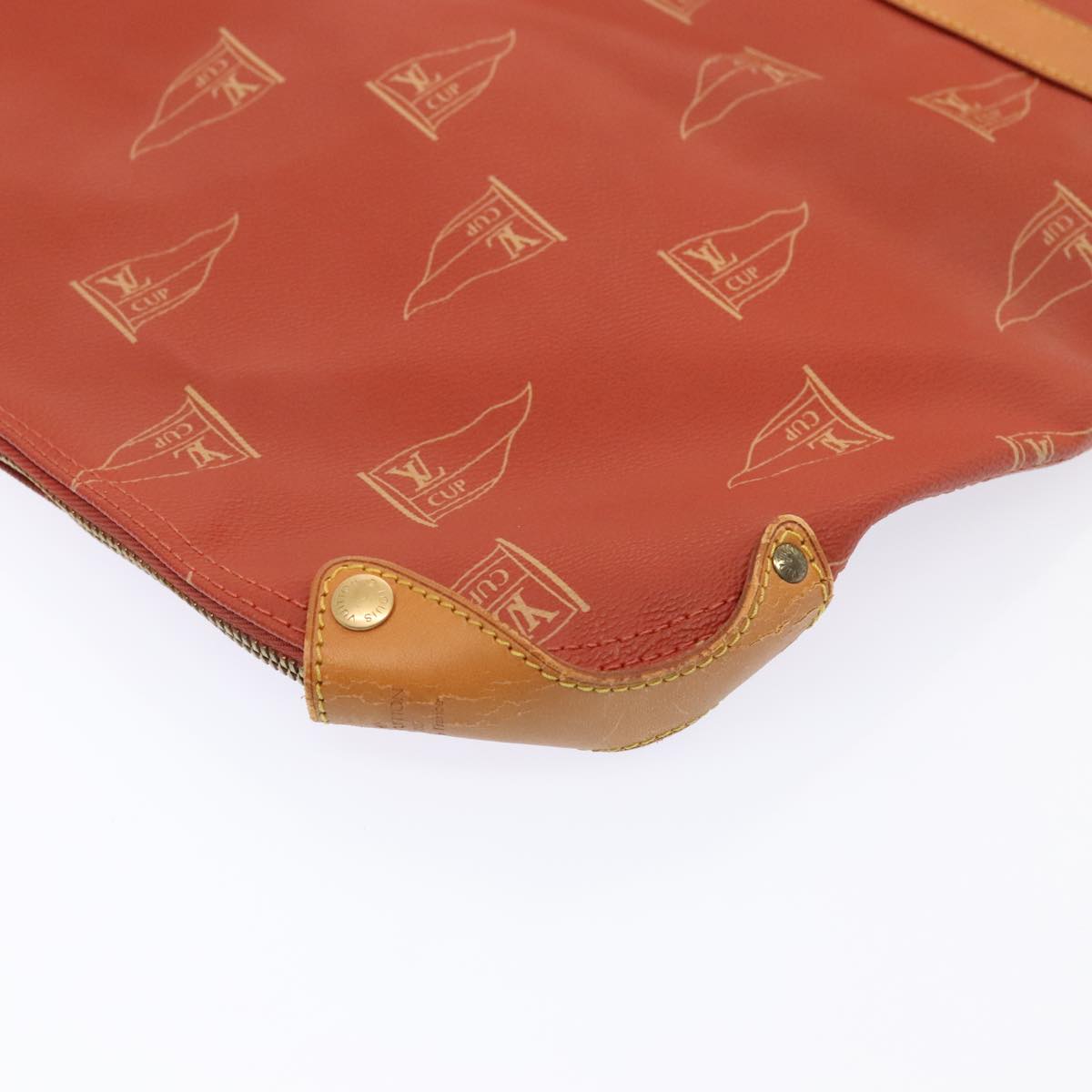 LOUIS VUITTON LV CUP Garment Cover Red LV Auth 89476