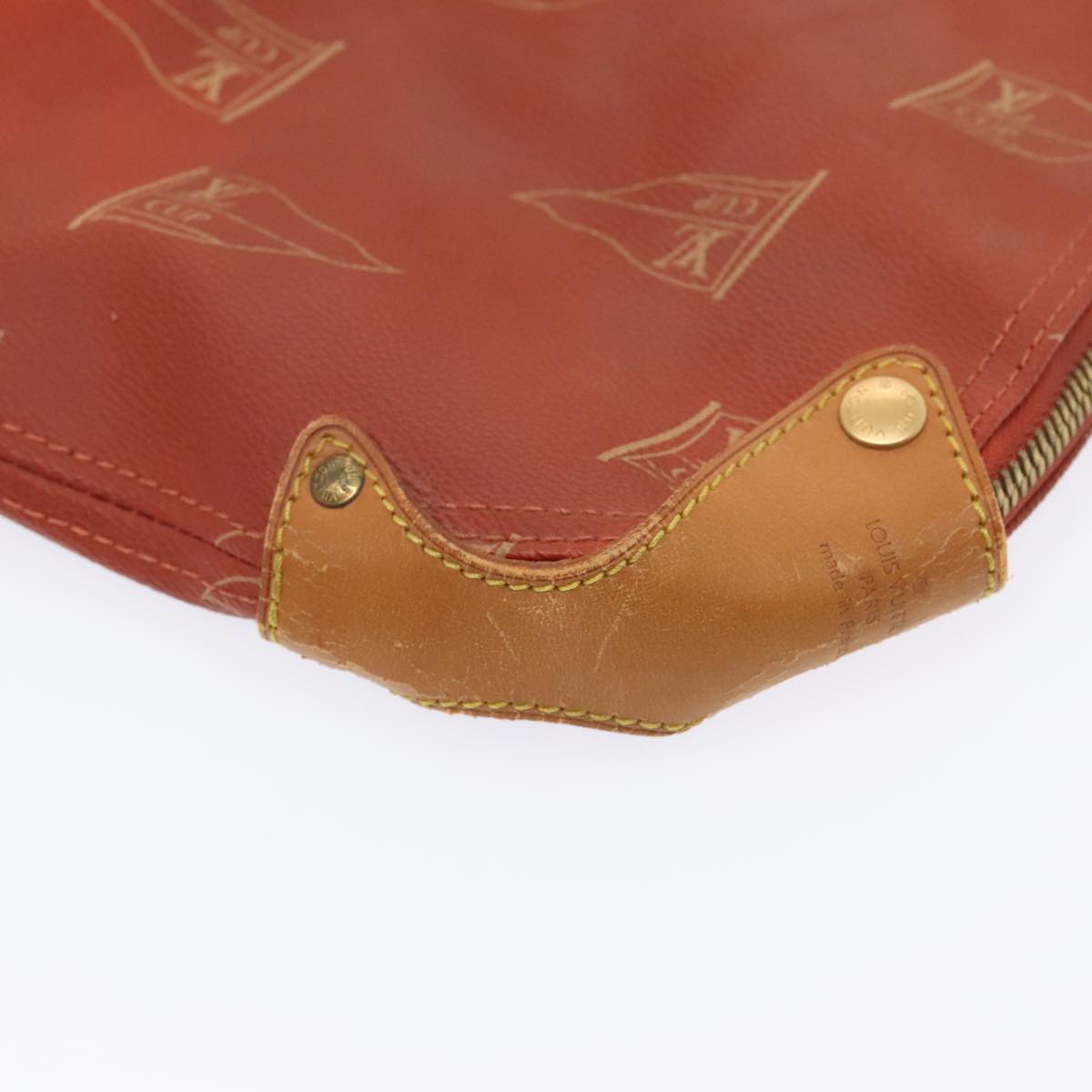 LOUIS VUITTON LV CUP Garment Cover Red LV Auth 89476