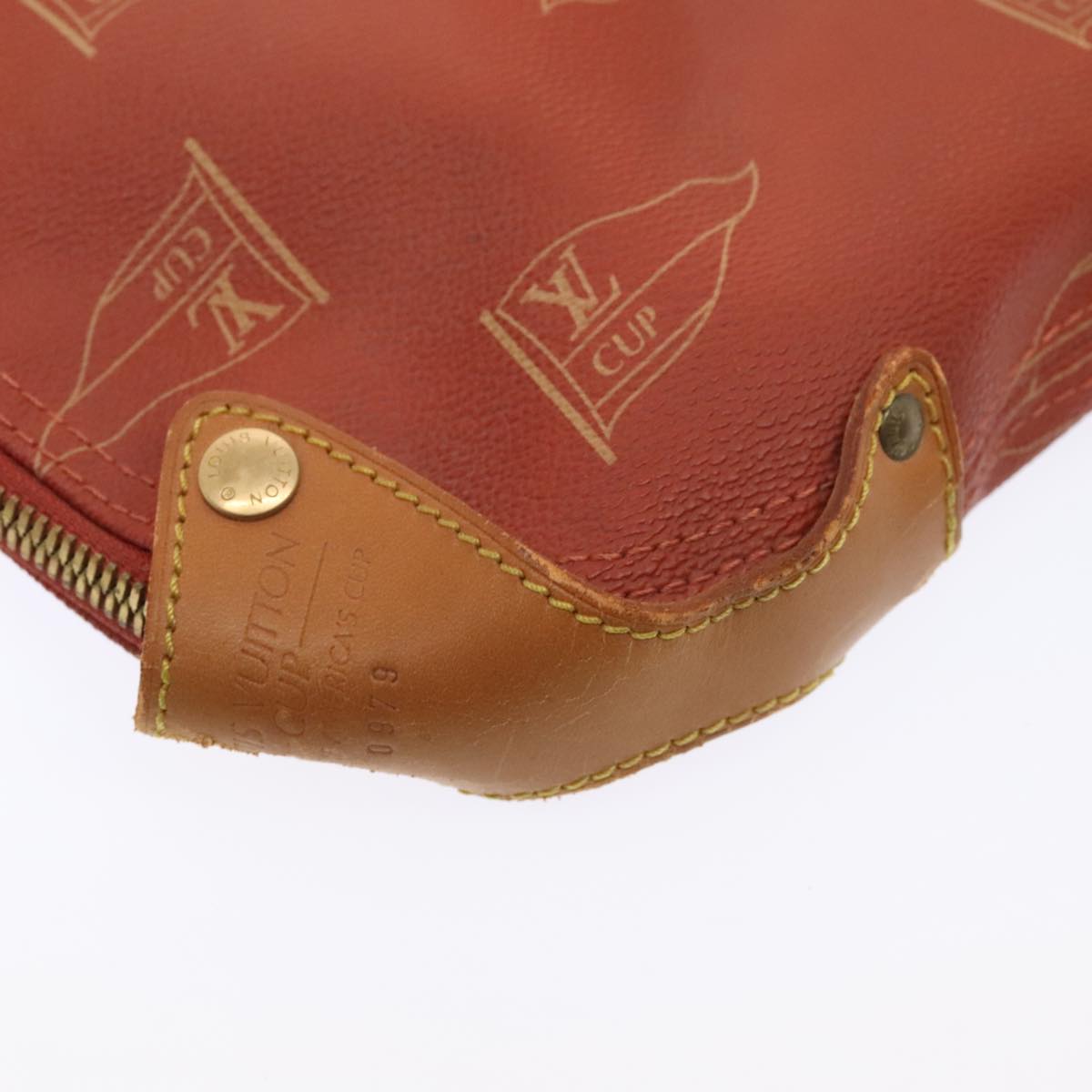 LOUIS VUITTON LV CUP Garment Cover Red LV Auth 89476