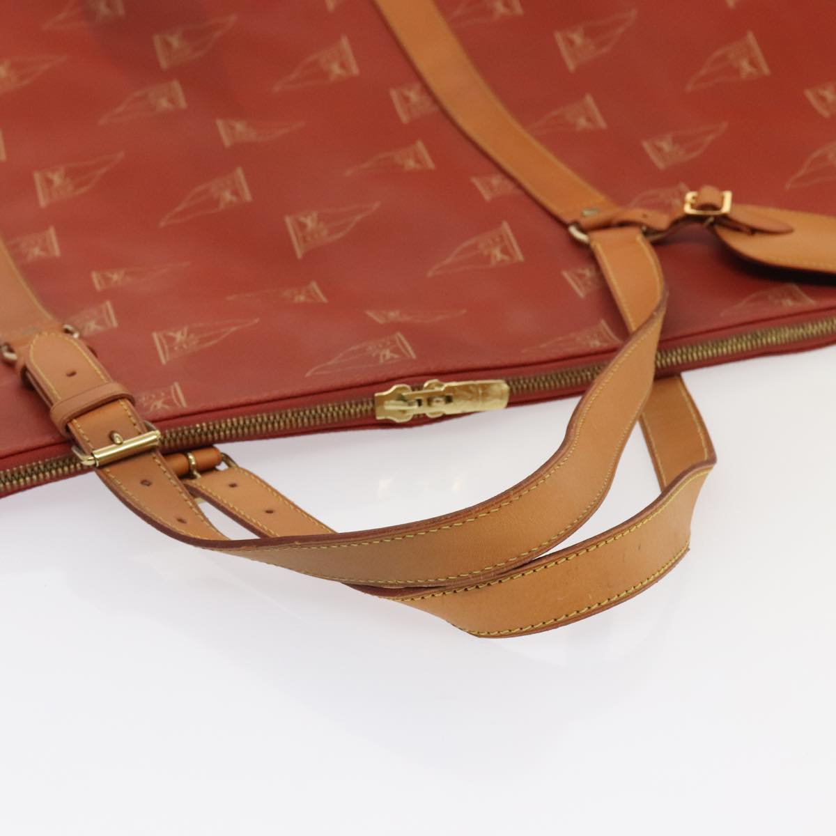 LOUIS VUITTON LV CUP Garment Cover Red LV Auth 89476